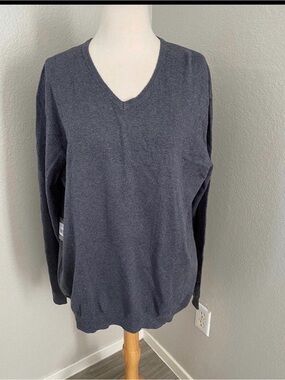 Hickey Freeman Men's Cashmere Blend  V-Neck Sweater NWT _ XXL
